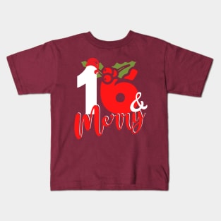 16th December 16 bday birthday Kids T-Shirt